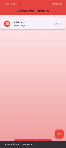 Actualizar Pedido Tienda